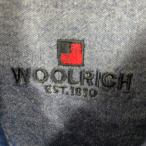 Woolrich Blue Men's Button Down Shirt Size XL 100% Cotton - Picture 10 of 10